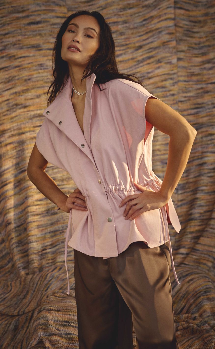 Love & Divine Vest - Love1293-1- B. Pink