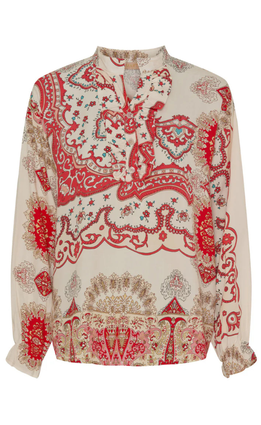 Marta Du Chateau Bluse - 5891 Aya - Rosso
