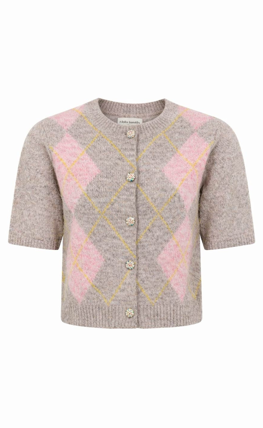 Lollys Laundry Cardigan - Osanna - Taupe