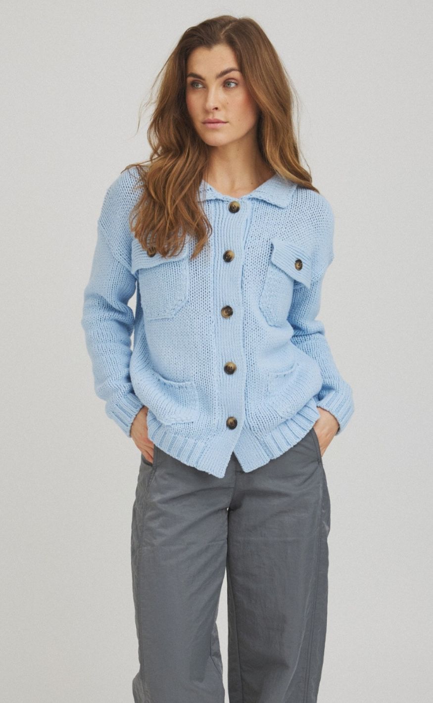 Luxzuz Cardigan - Beatriz - 501 Cerulean Blue