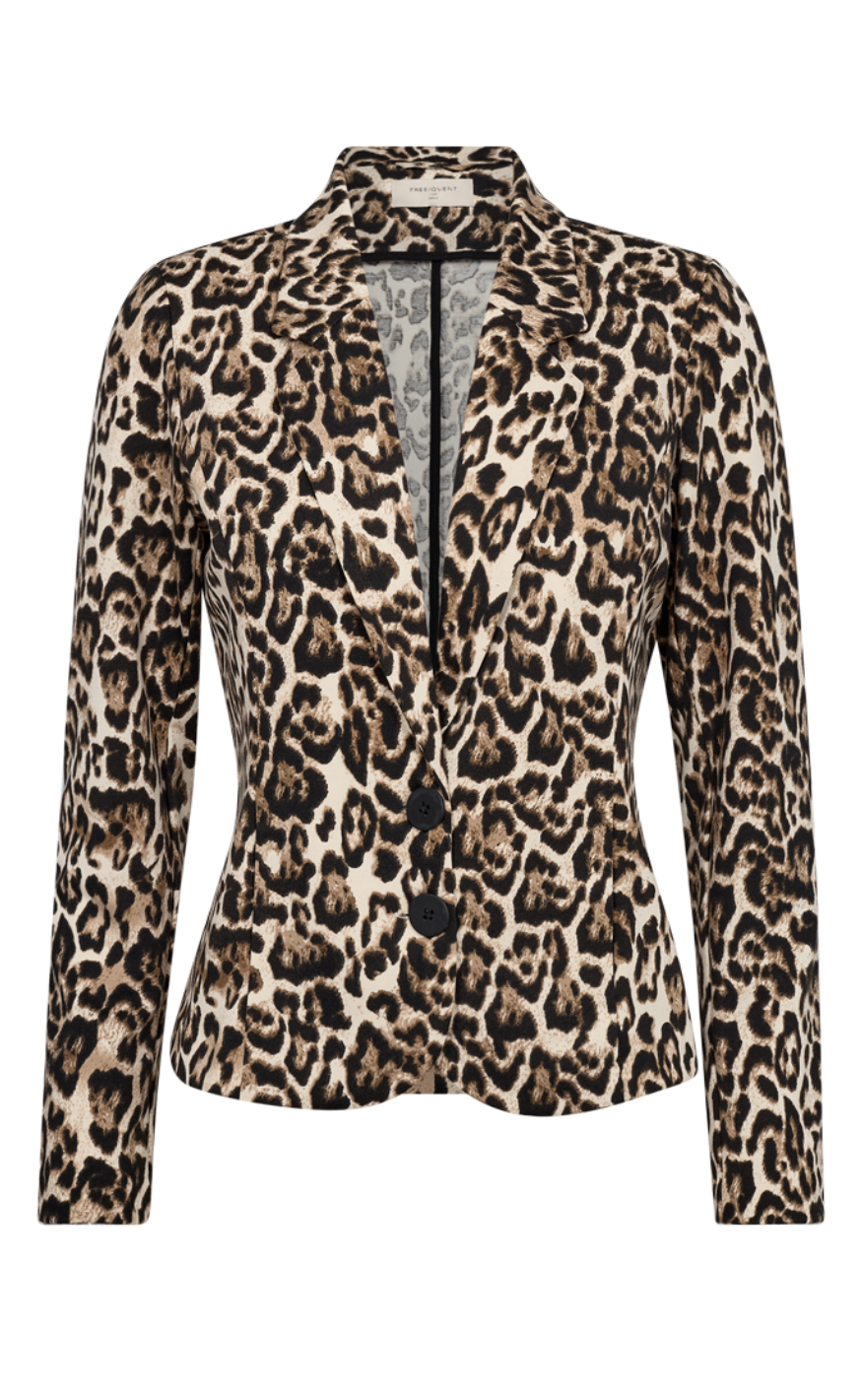 Freequent Jakke - Nanni - Rainy Day w. Silver Mink