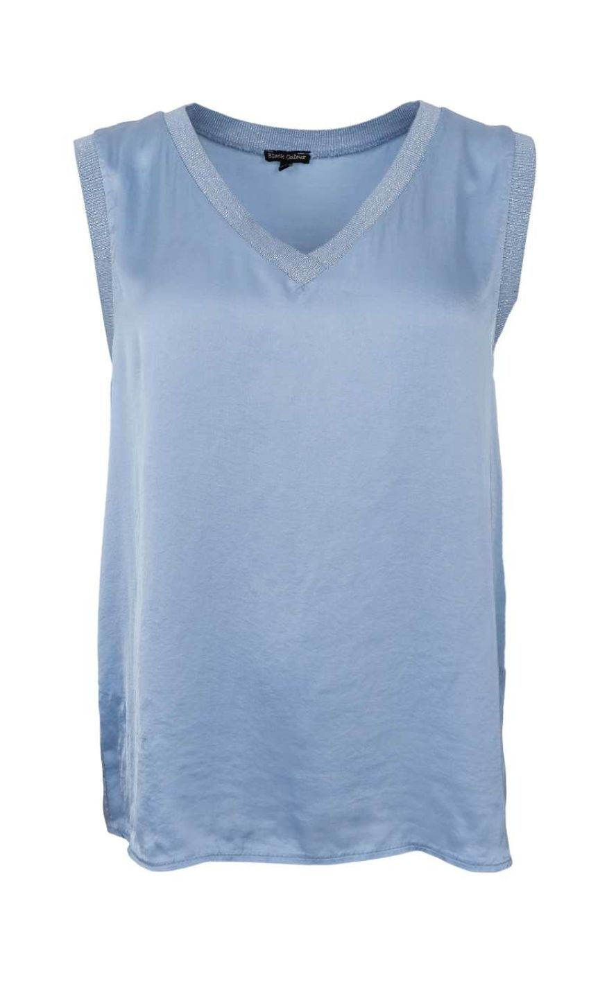 Black Colour Topp - Mabel - Dust Blue