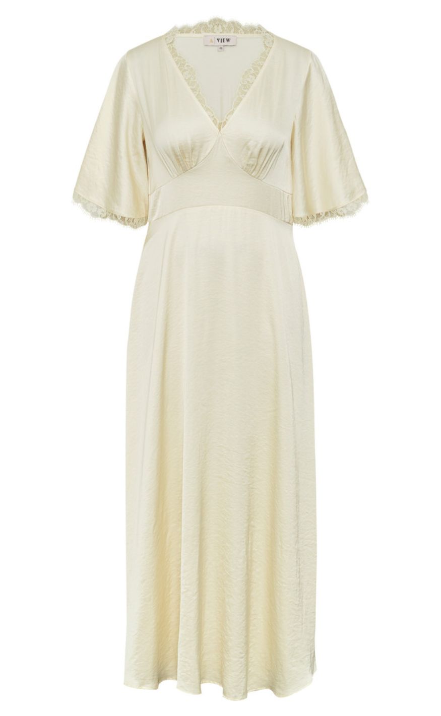 A-View Kjole - Flowy - Pale Yellow