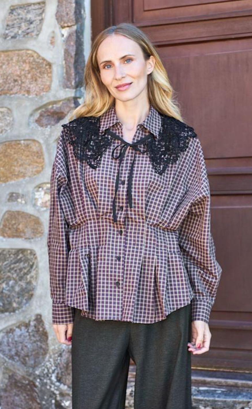 Black Colour Skjorte - Campbell Tailored - Plum