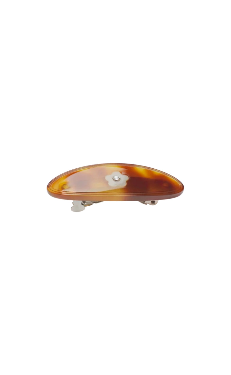 Maanesten Hårspænde - Blom - Tortoise Shell