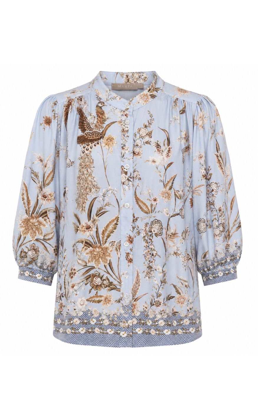 Marta Du Chateau Bluse - Destiny - Celeste3142tps