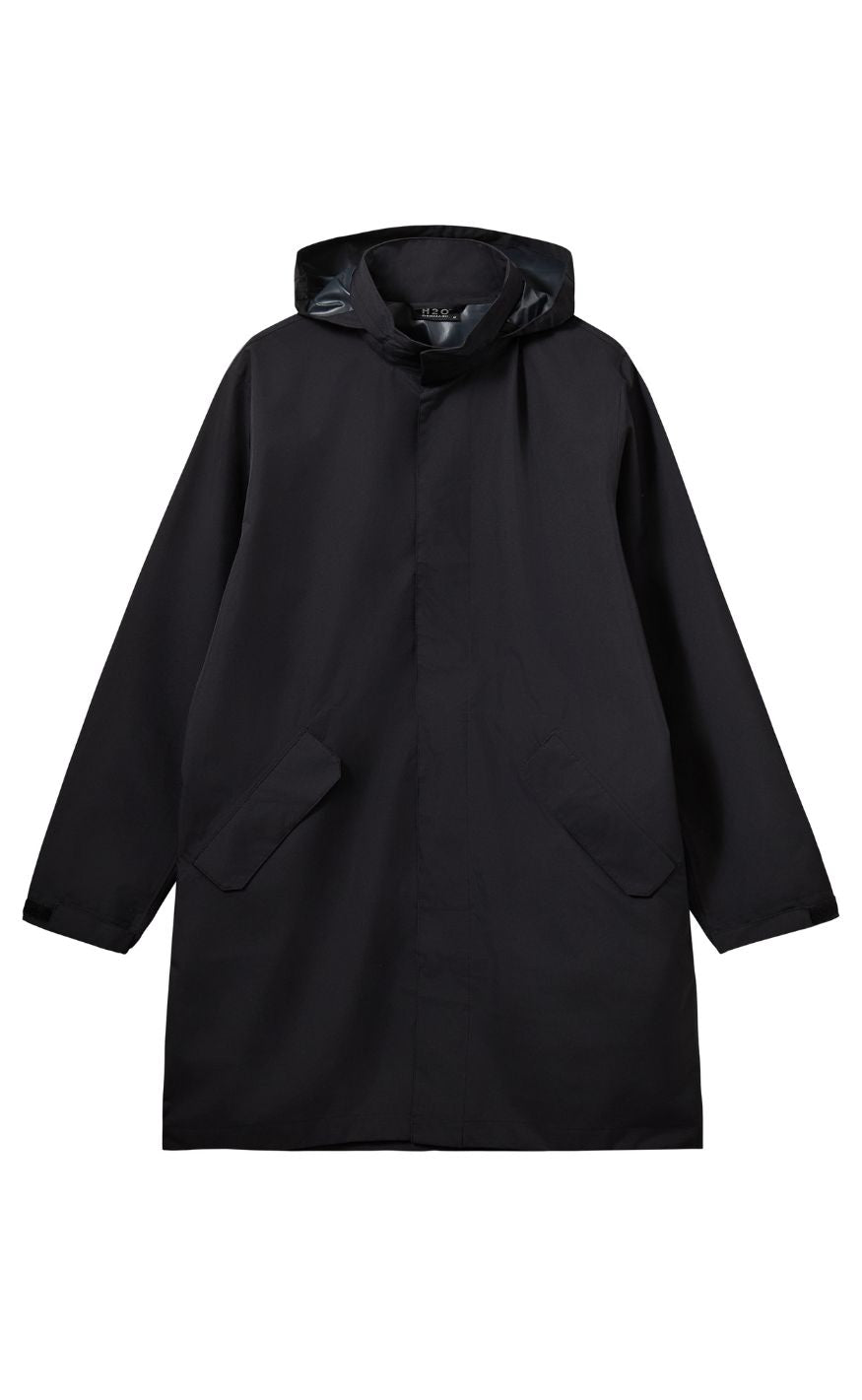 H2O Regnjakke - Rømø Long Unisex - Black
