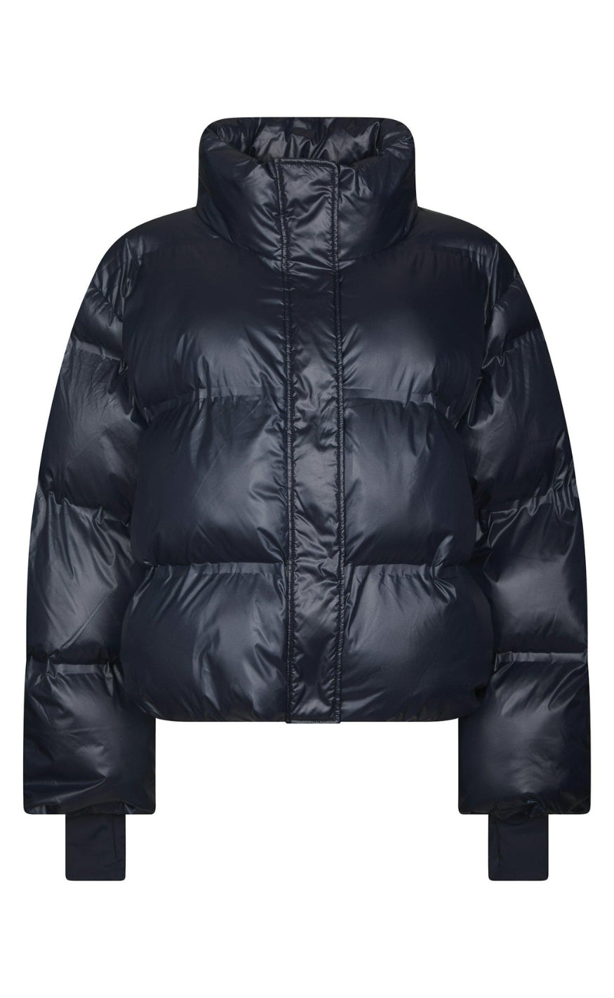 Neo Noir Jakke - Rhea Shiny Puffer - Navy