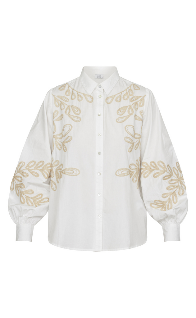 Love & Divine Bluse - Love1142 - White/Sand