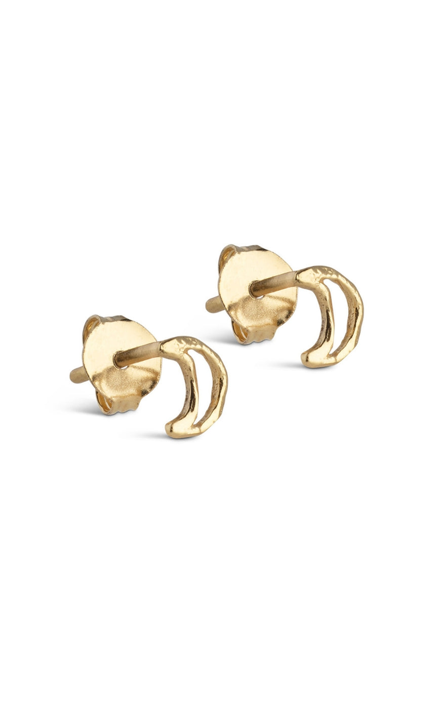 ENAMEL Copenhagen Øreringer - Organic Moon - Gold Colour