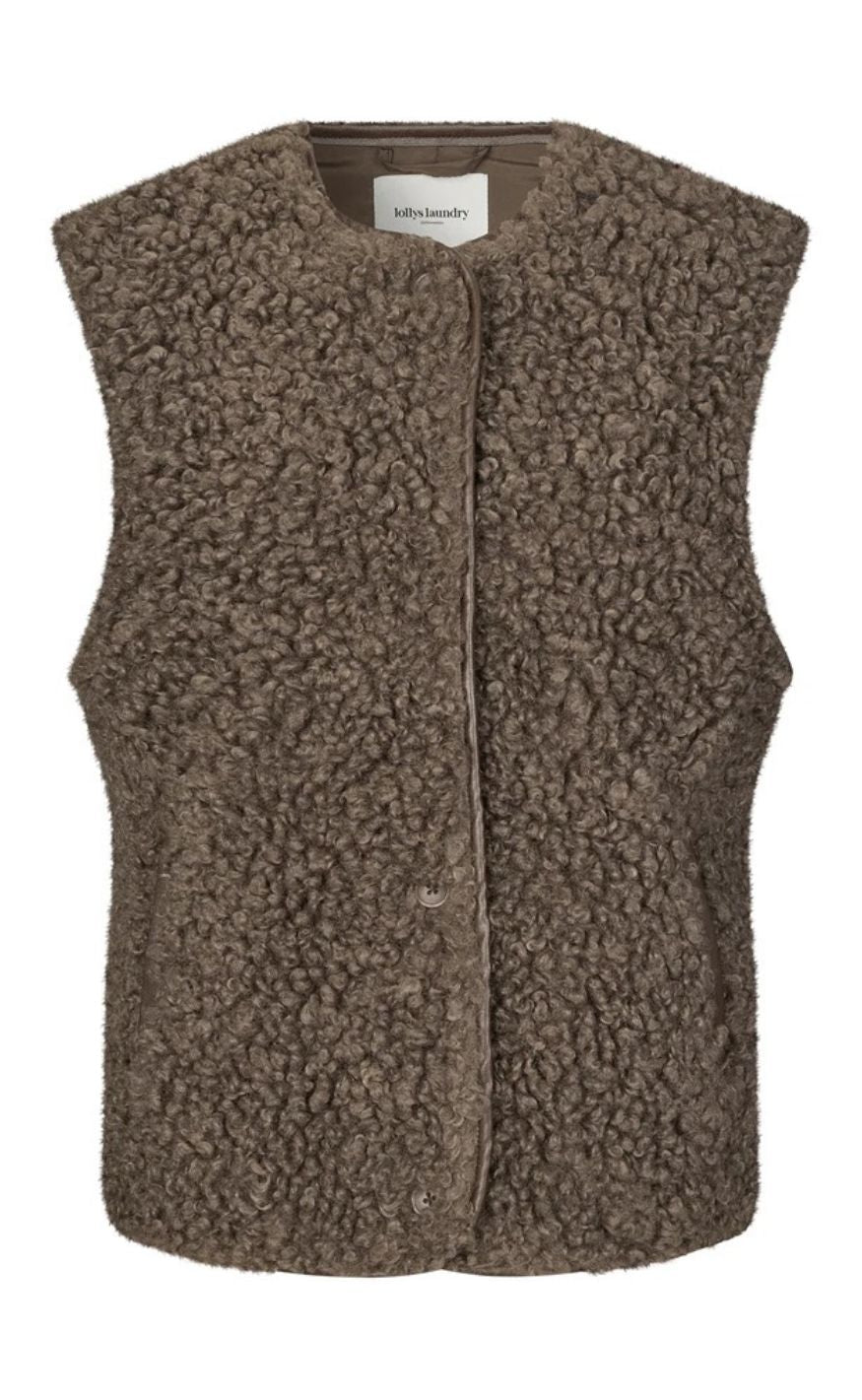 Lollys Laundry Vest - Vada - Dark Mokka