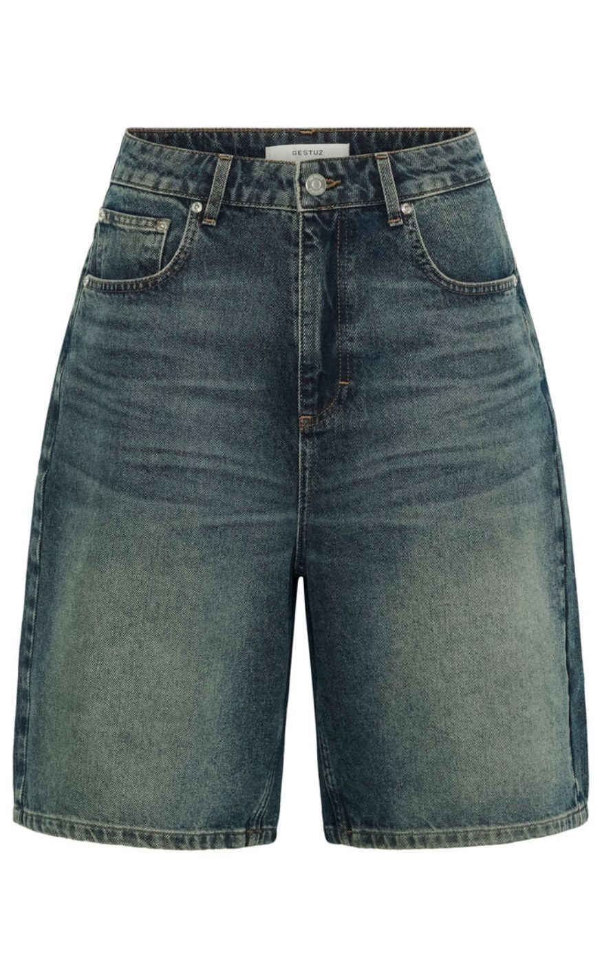 Gestuz Shorts - Susara - Blue/Green Wash