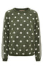 Marta Du Chateau Strikk - Bellora - Military/Beige