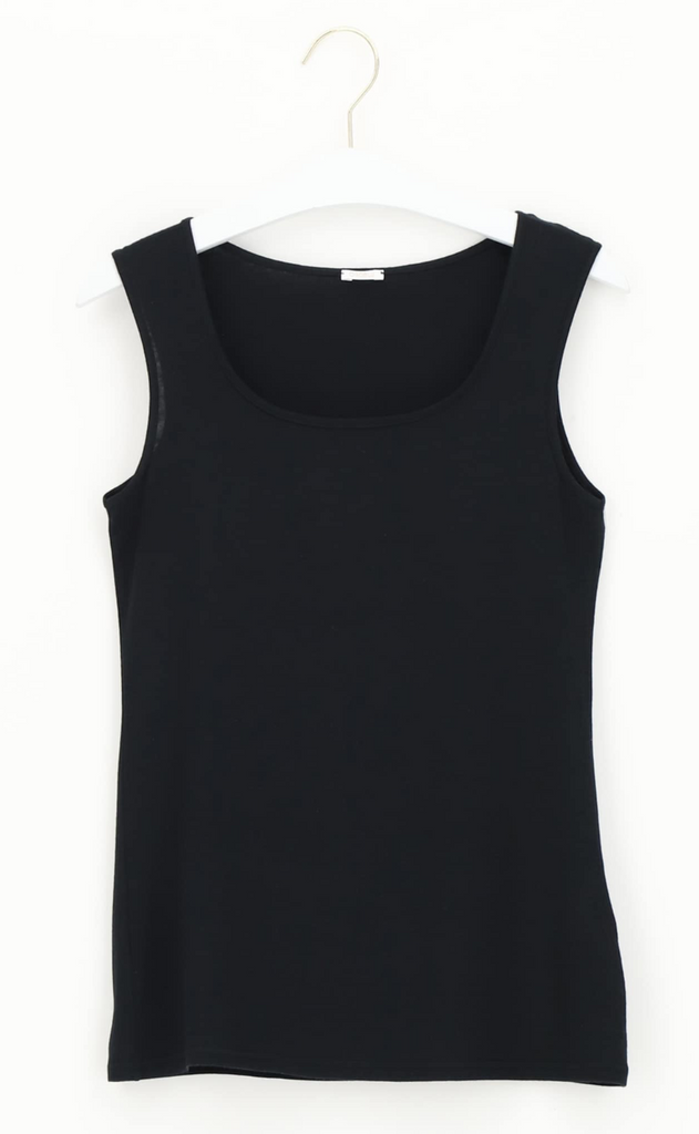 Oroblu TankTopp - Perfect Line Cashmere Tank Topp - Black