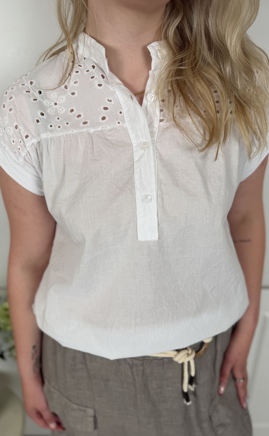 Marta Du Chateau Bluse - Rebekka - White