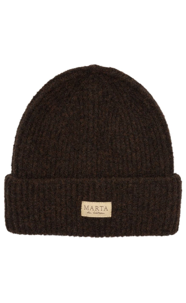 Marta Du Chateau Lue - Rib Beanie - Brown