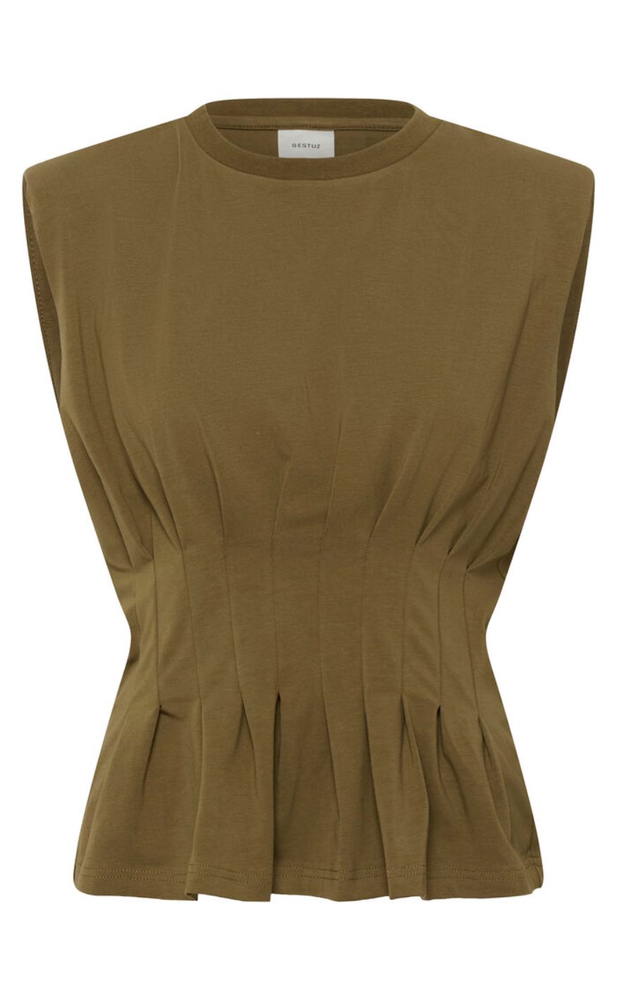 Gestuz T-Shirt - Inez - Military Olive