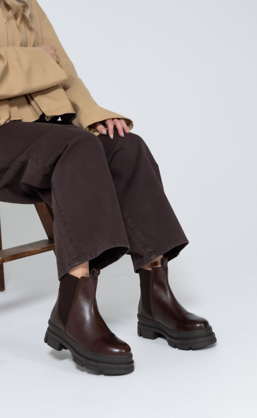 Copenhagen Shoes Støvler - The Celeste Low - Dark Brown