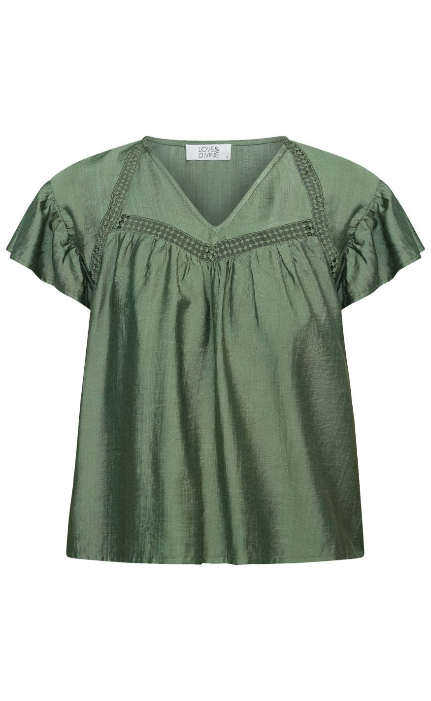 Love & Divine Topp - Love1616 - Dark Olive