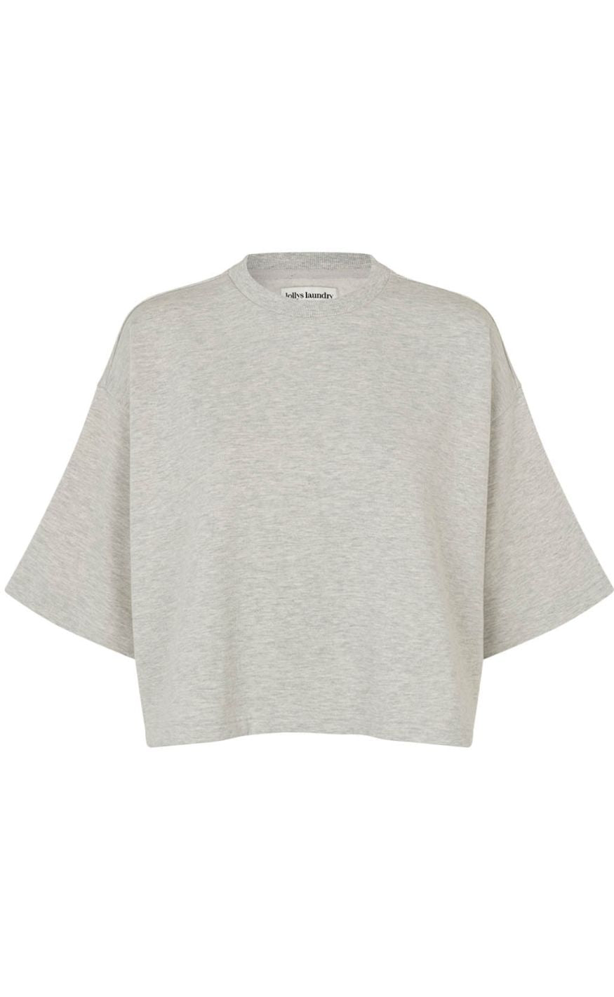 Lollys Laundry Sweatshirt - Dan Boxy - Light Grey Melange