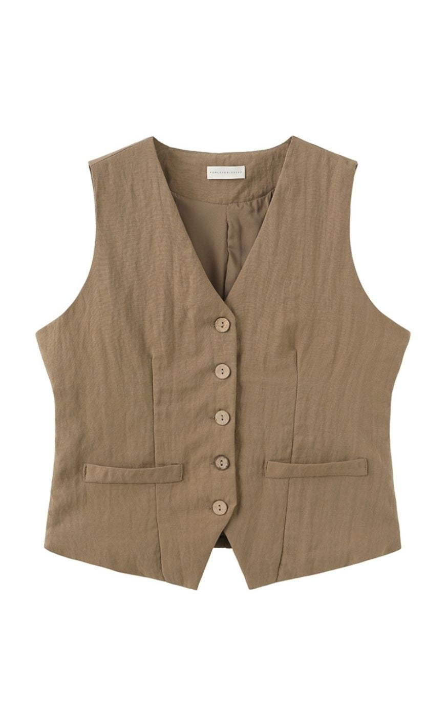 Luxzuz Vest - Alessandra - Dark Sand