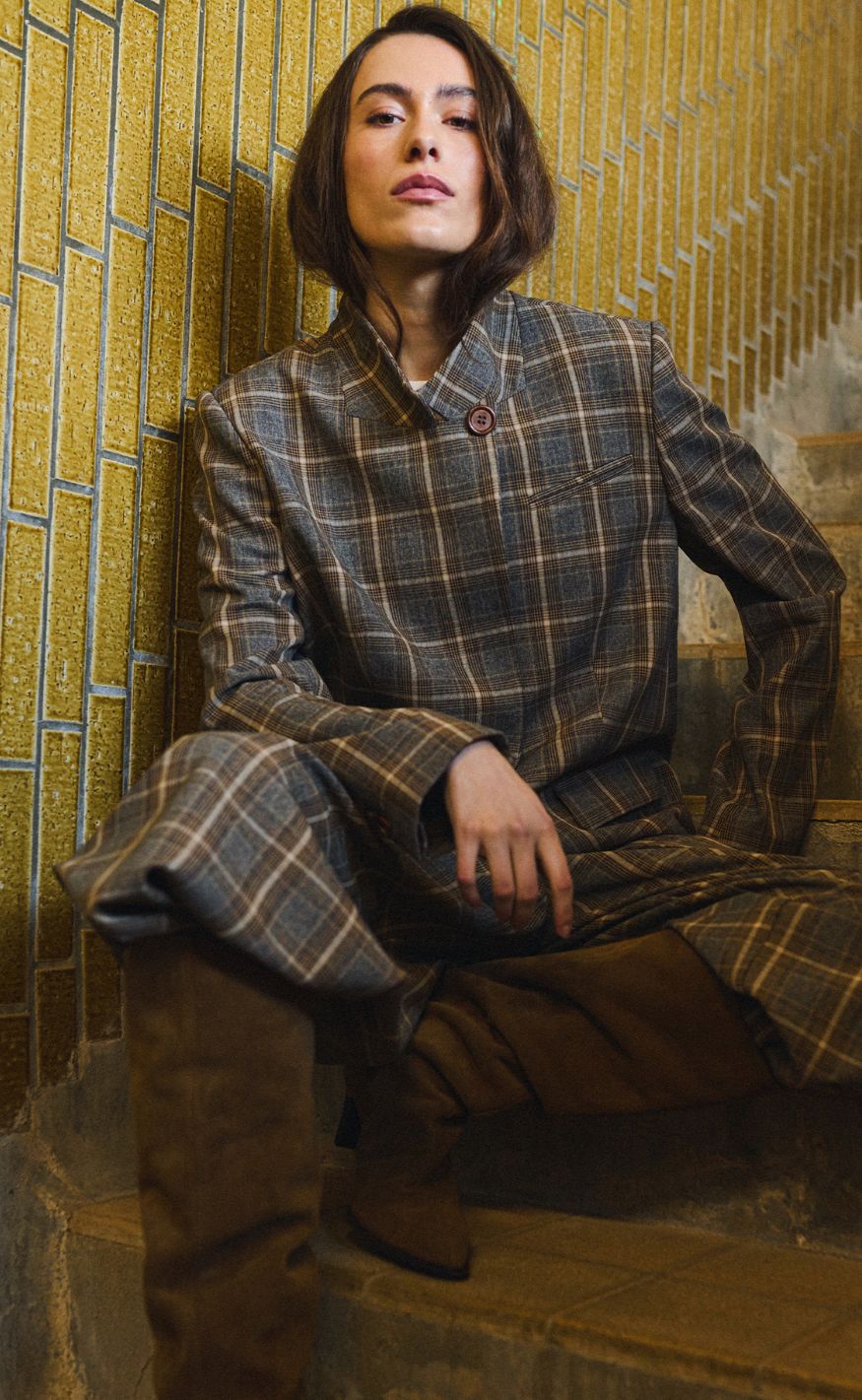 Gossia Blazer - Elli - Brown Checks