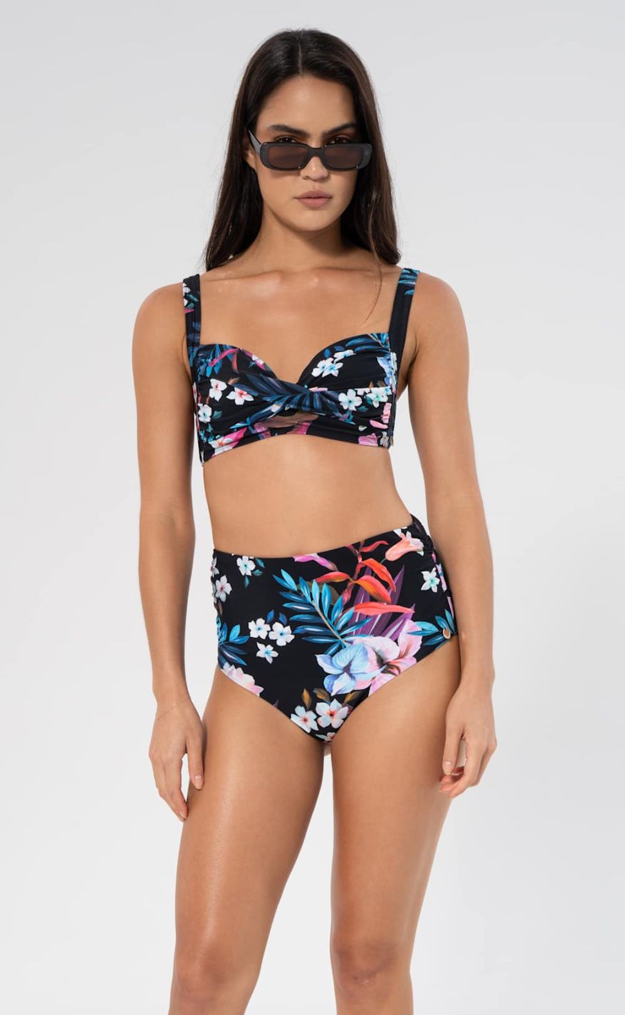Panos Emporio Bikinitopp/Topp - Medea - Night Jungle Black