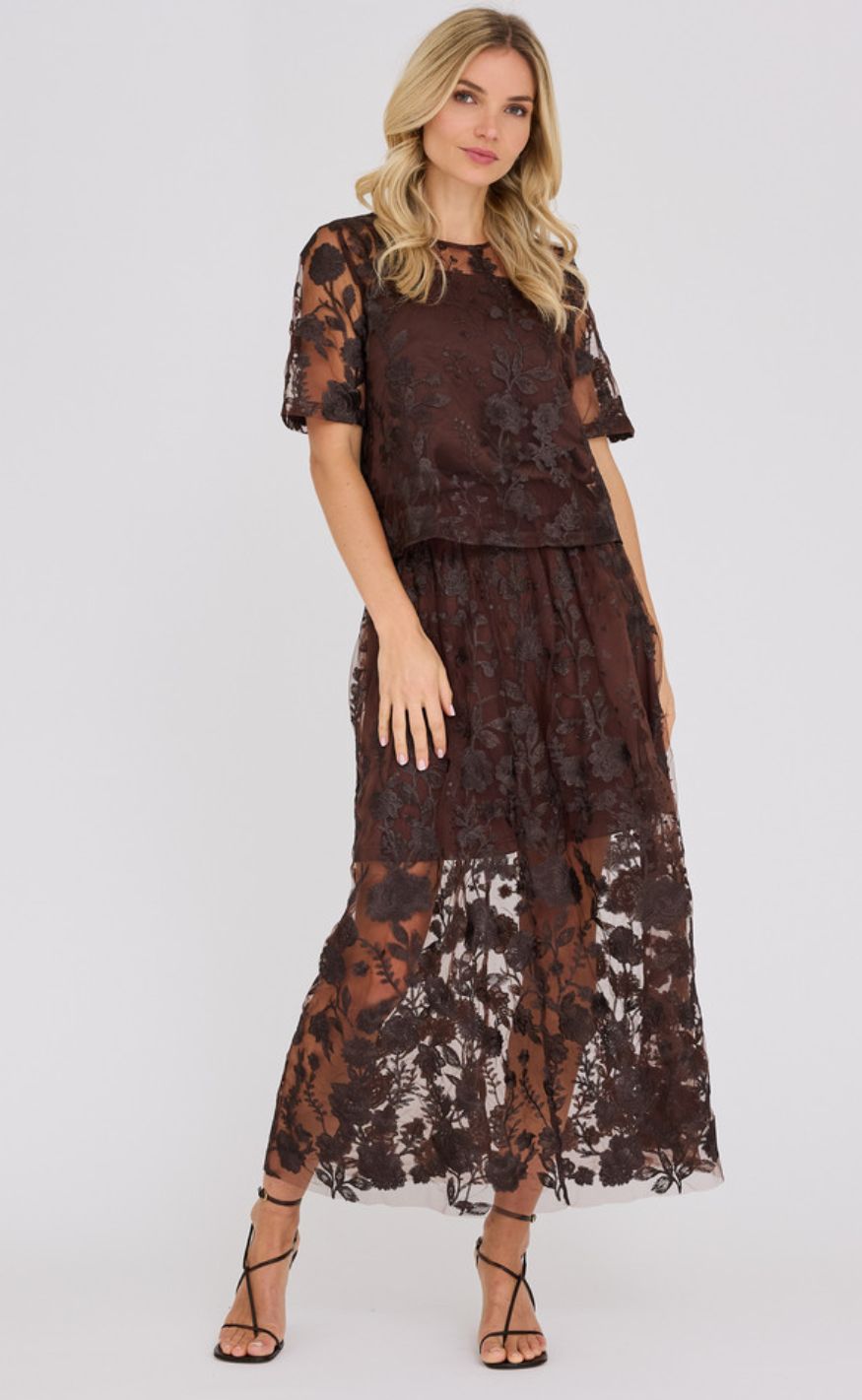 A-View Bluse - Fuchsia - Dark Brown