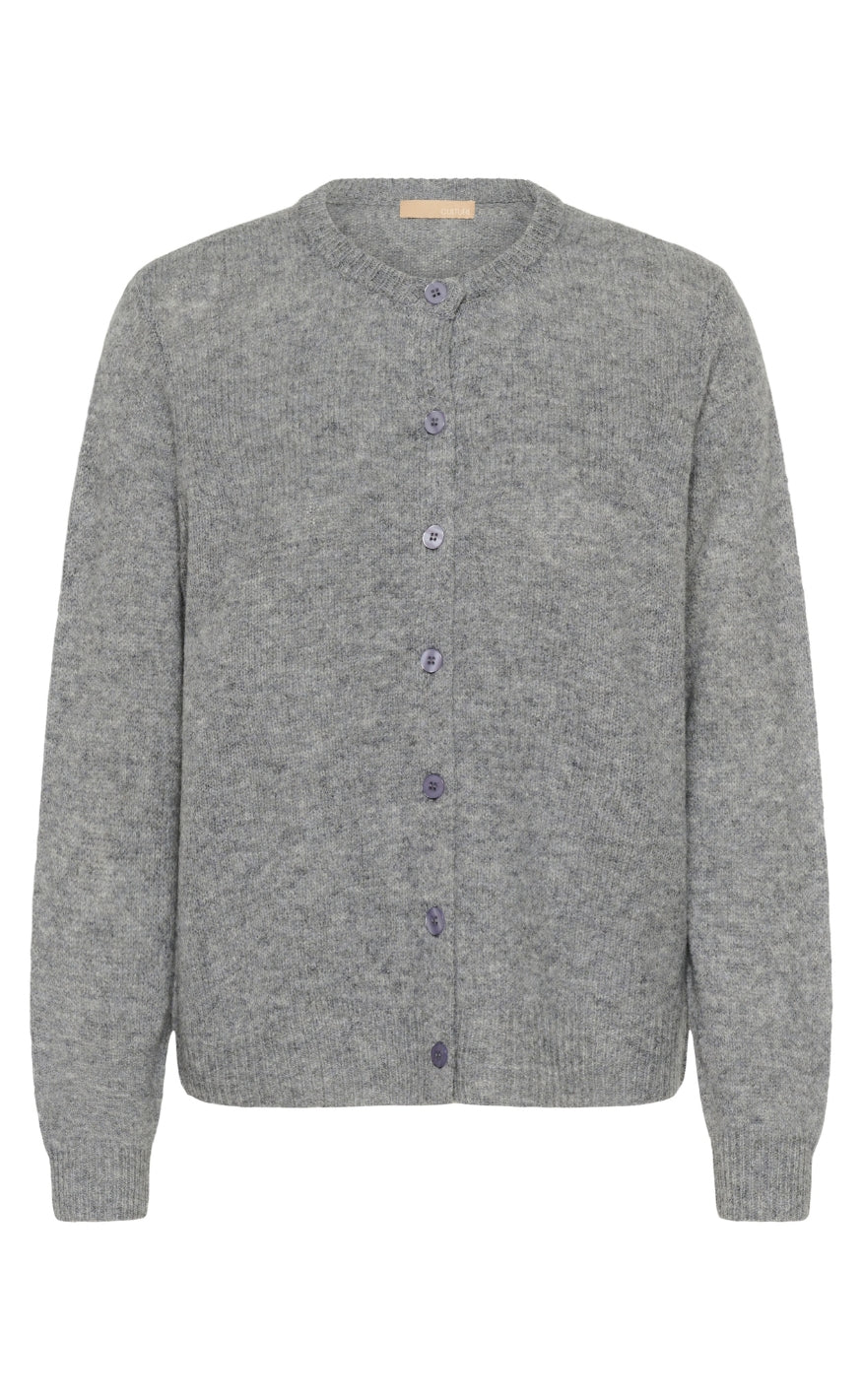 Culture Cardigan - Katrina - Mid Grey Melange