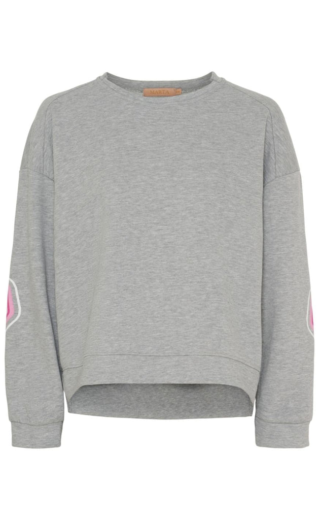 Marta Du Chateau Sweatshirt - Nadine - Light Grey