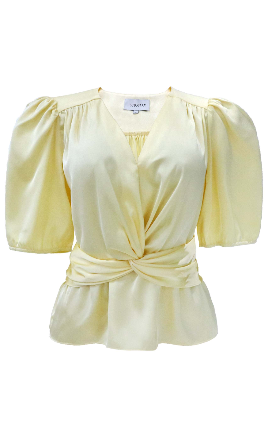 Liberte Bluse - Tiki SS Twist - Yellow