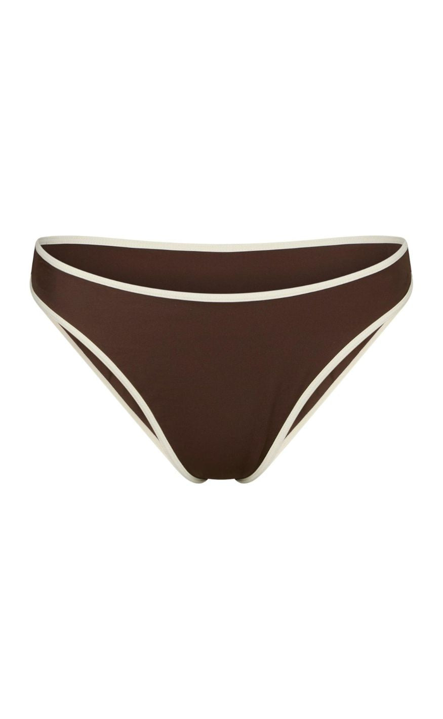 Neo Noir Bikinitruse - Jovita Solid - Dark Brown/Creme