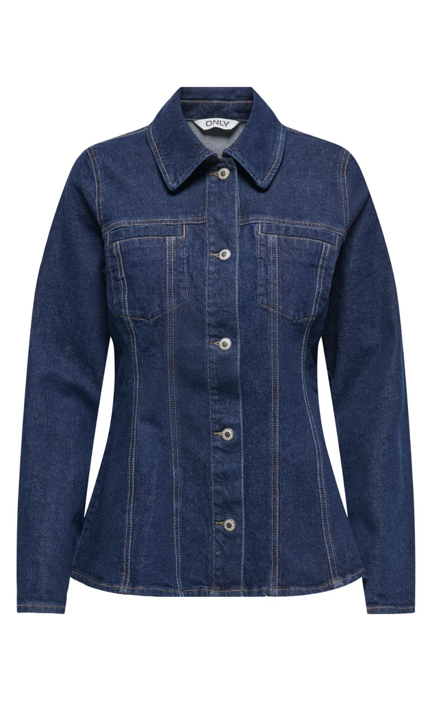 ONLY Skjorte - Elle - Dark Blue Denim