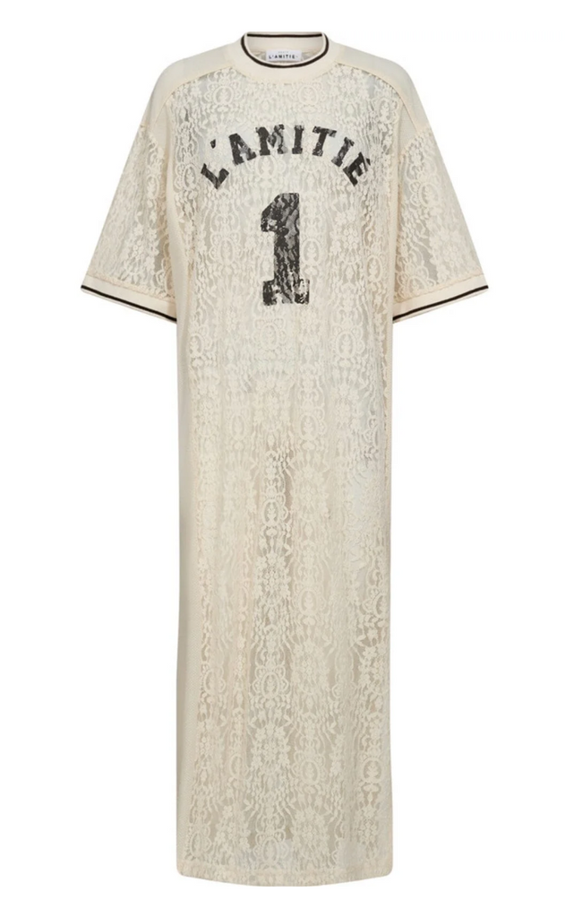 Haute L'Amitié Kjole - Lace Football - Pearl