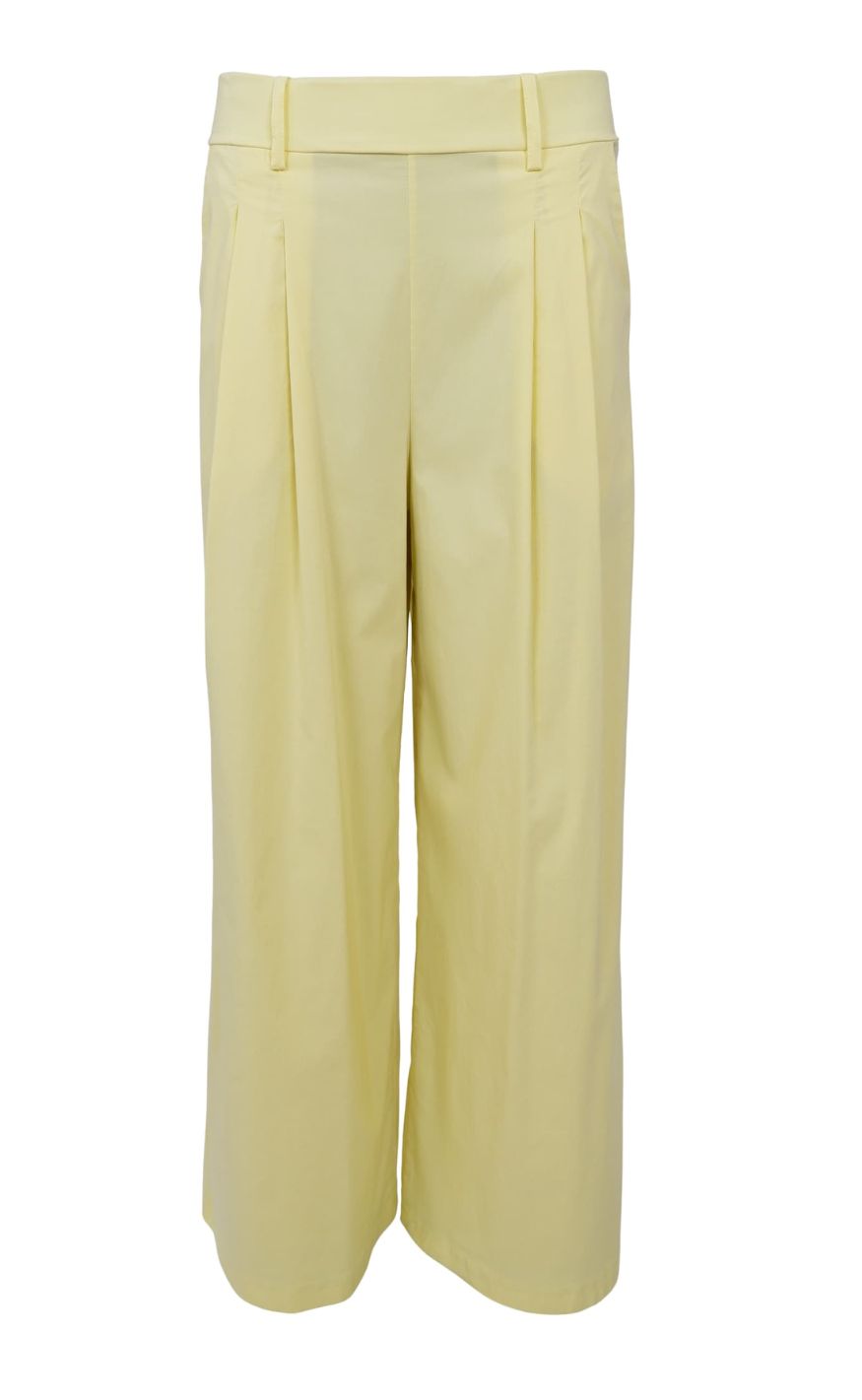 Black Colour Bukser - Davina Wideleg - Lt. Yellow