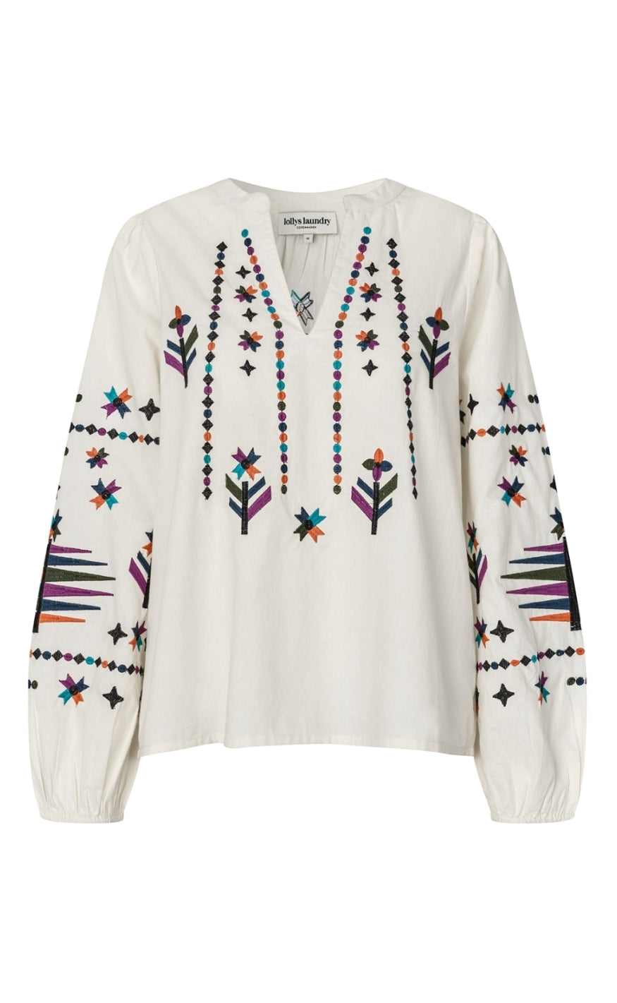 Lollys Laundry Skjorte - Bonnie LS - 01 White