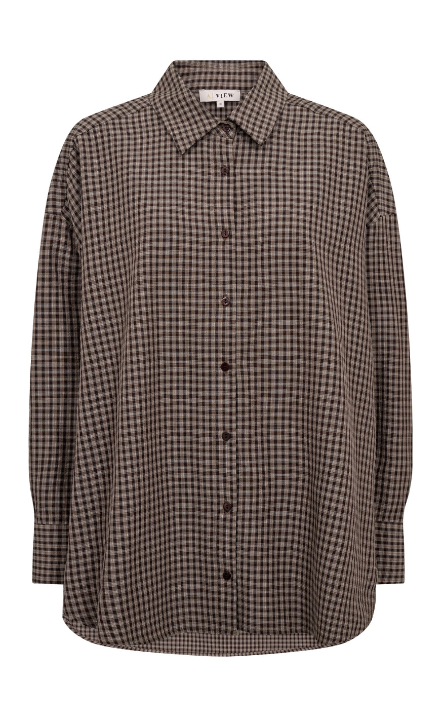 A-View Skjorte - Sonja Check - Black