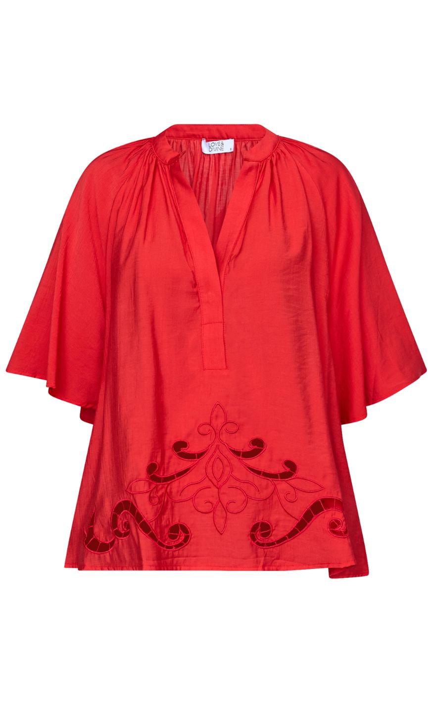 Love & Divine Topp - Love1607 - Red