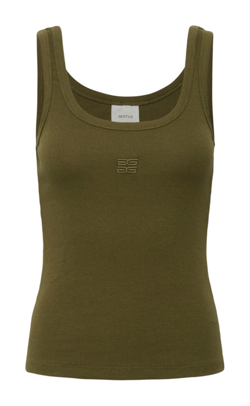 Gestuz Topp - Drew Logo 2.0 - Military Olive