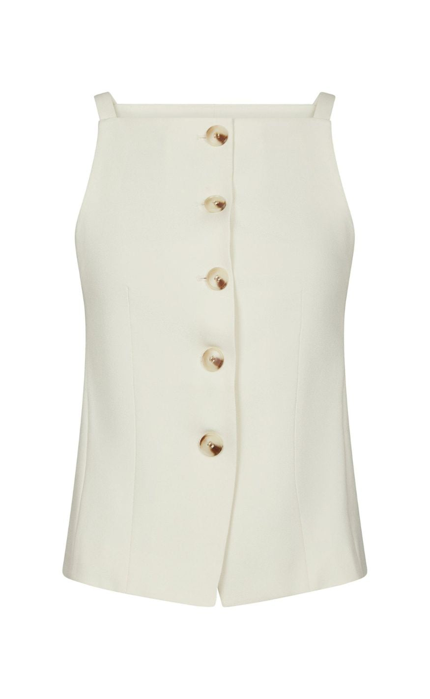 Neo Noir Vest - Kylie Structure - Off White