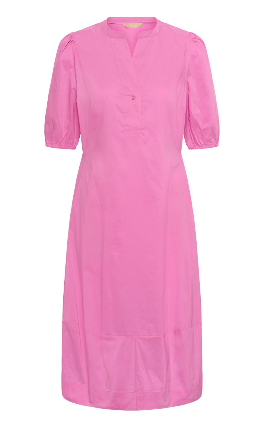 Culture Kjole - Antoinett SS Placket - Fuchsia Pink