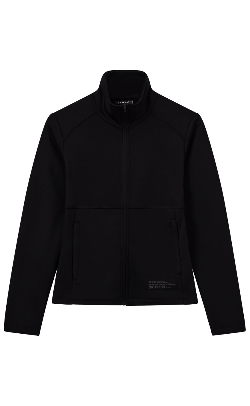 H2O Jakke - Birkholm Essential Midlayer Full Zip - Black