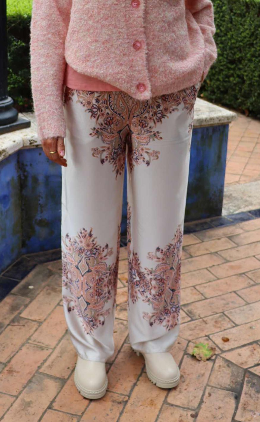 Liberte Bukser - Wennise - Creme Paisley