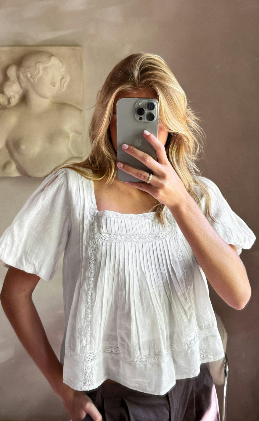 Neo Noir Bluse - Tukana S Voile - Ivory