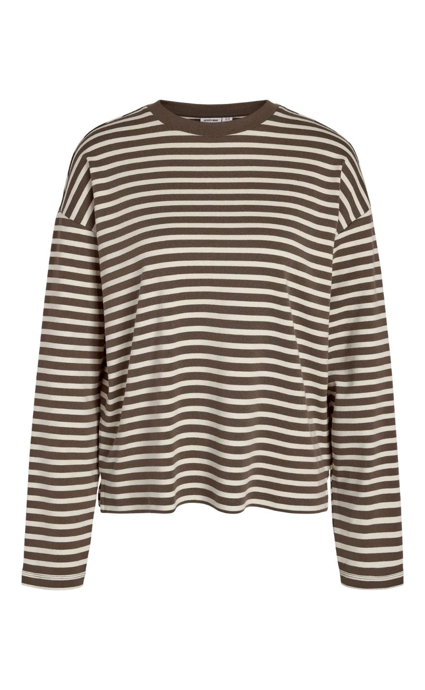 Noisy May Bluse - Mocca Regular - Chocolate Brown/Birch
