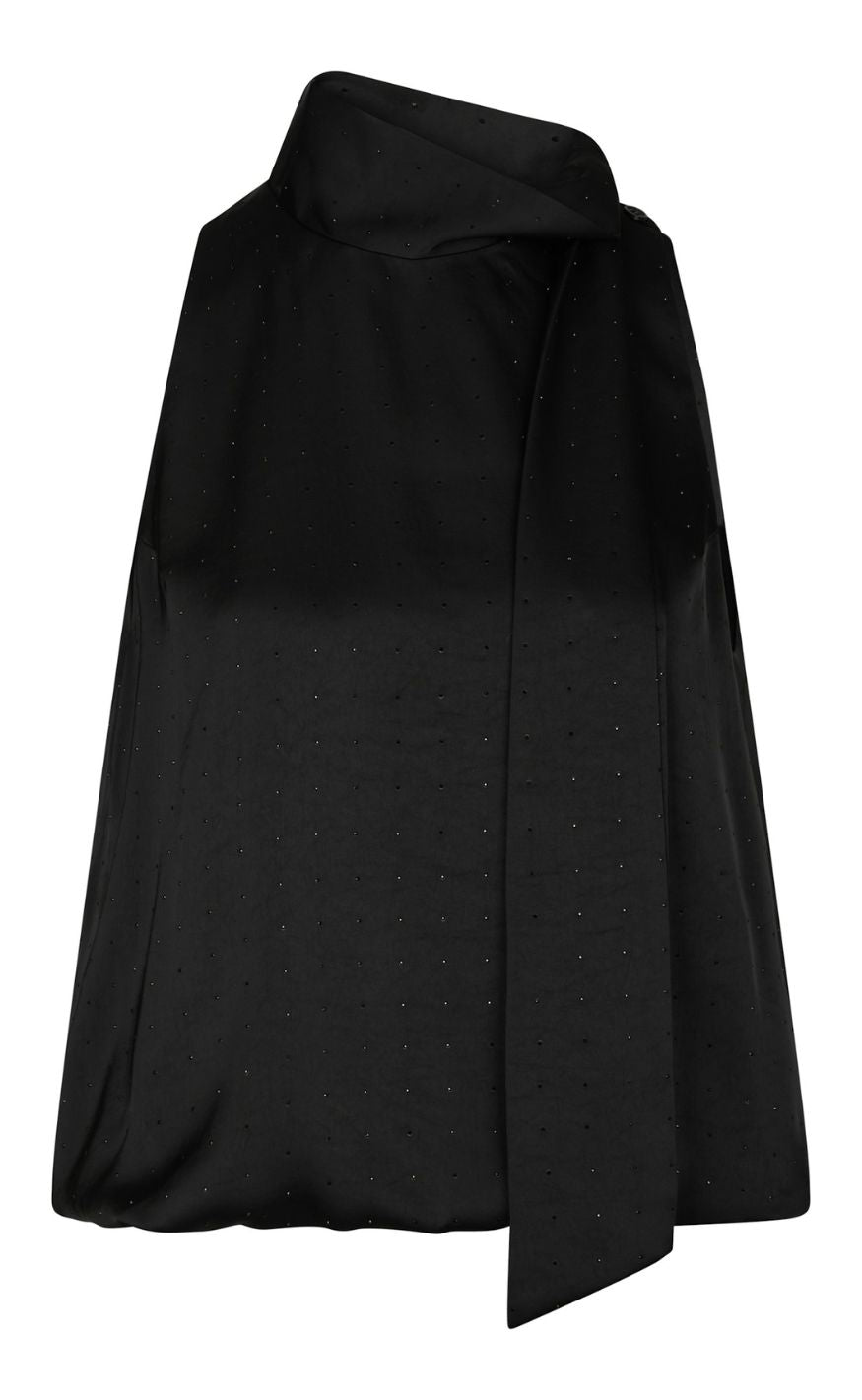 Neo Noir Topp - Veda Heavy Sateen Bedaz - Black
