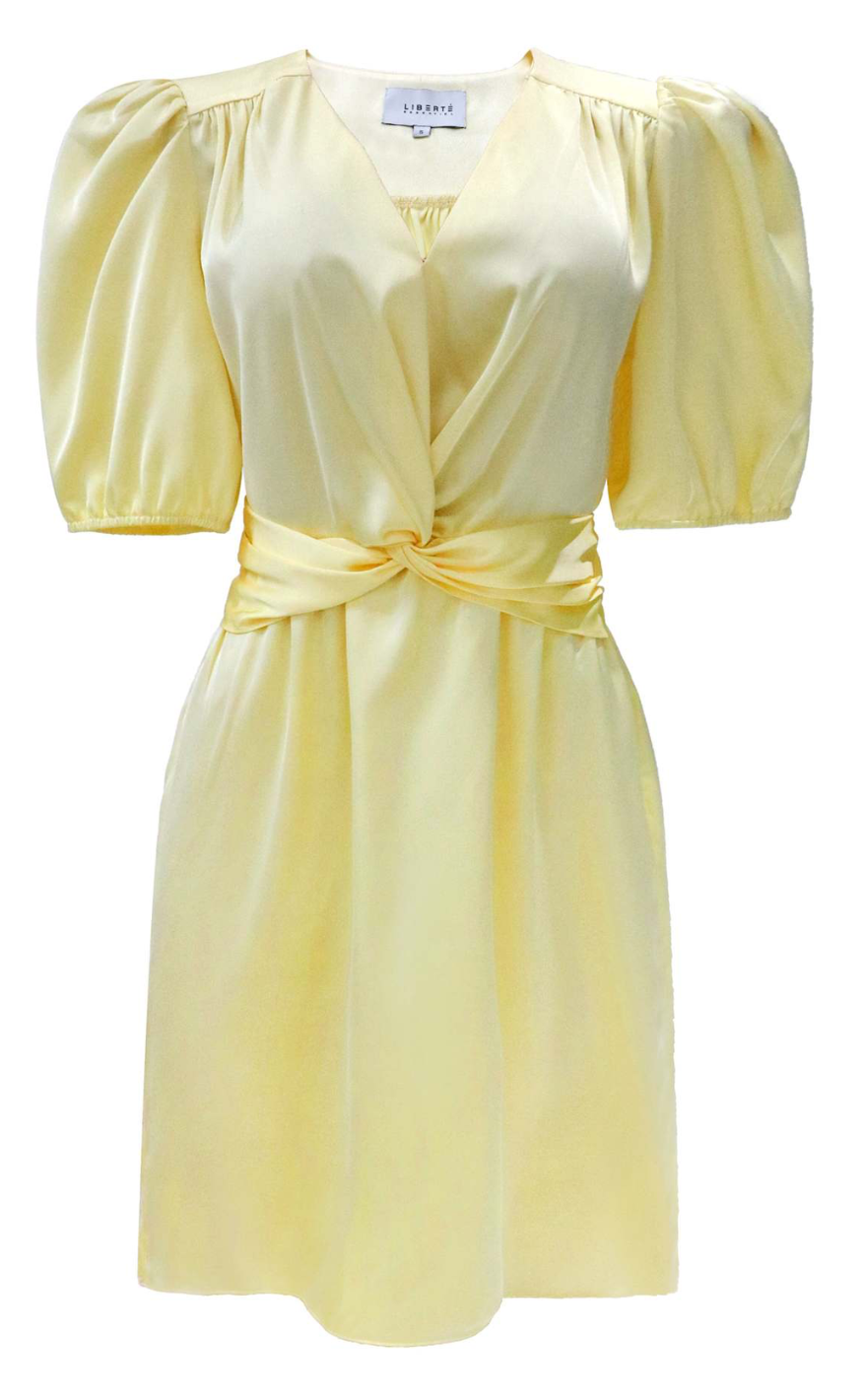 Liberte Kjole - Tiki SS Twist - Yellow