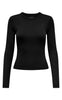 ONLY Bluse - Val O-neck - Black