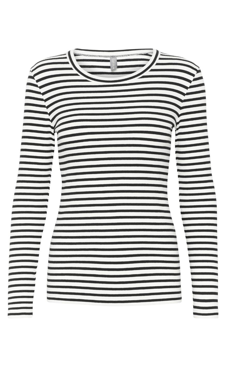 Culture T-shirt - Dolly - Black/White Stripe