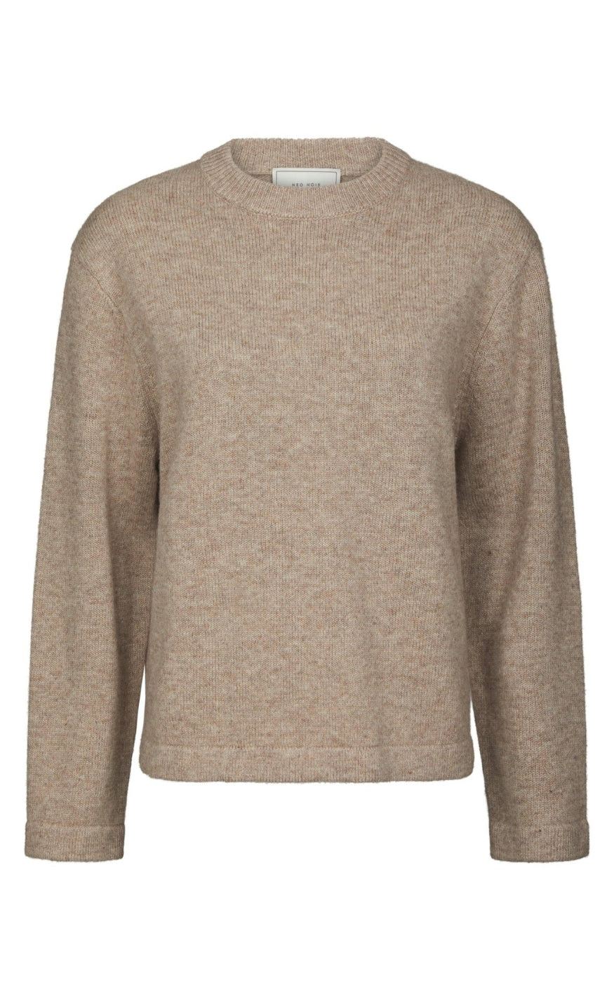 Neo Noir Genser - Rivi Solid - Beige Melange